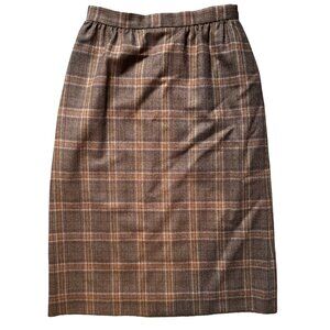 Vintage VBN Collectibles Plaid 100% Wool Skirt
